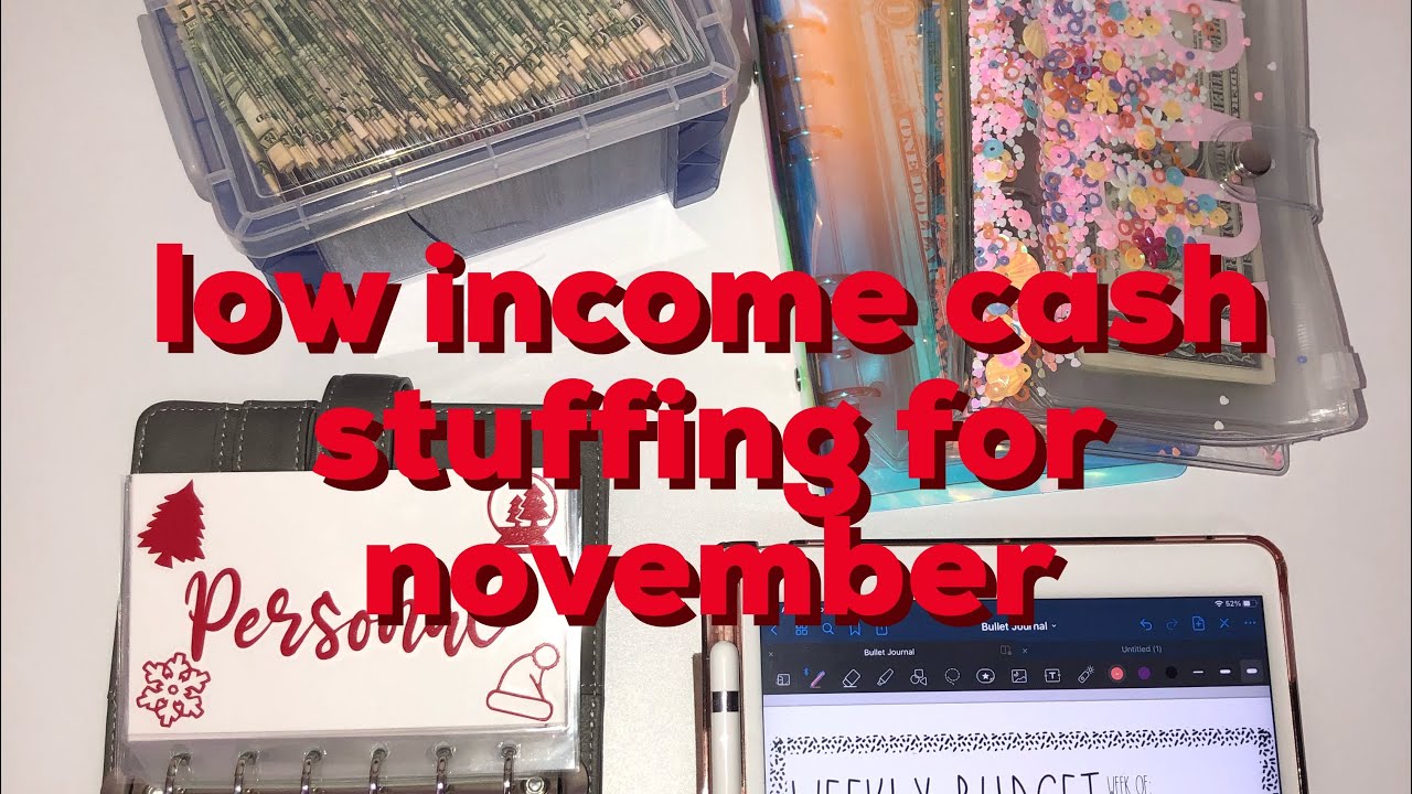 1st november cash stuffing (low income / waitress income)