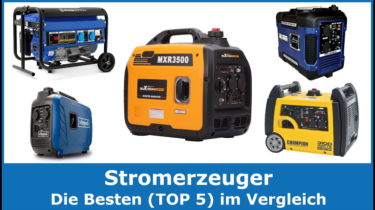 Die besten Stromerzeuger & Stromgeneratoren (TOP 5) 🥇 Testsieger im Vergleich (gut und günstig)