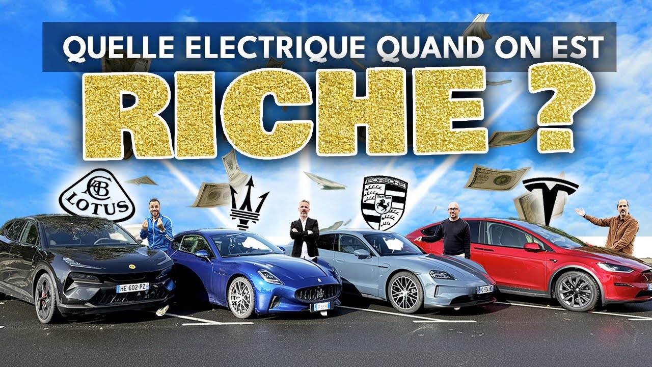 670 000€ et 2 700ch en tout : on compare 4 voitures électriques de luxe !