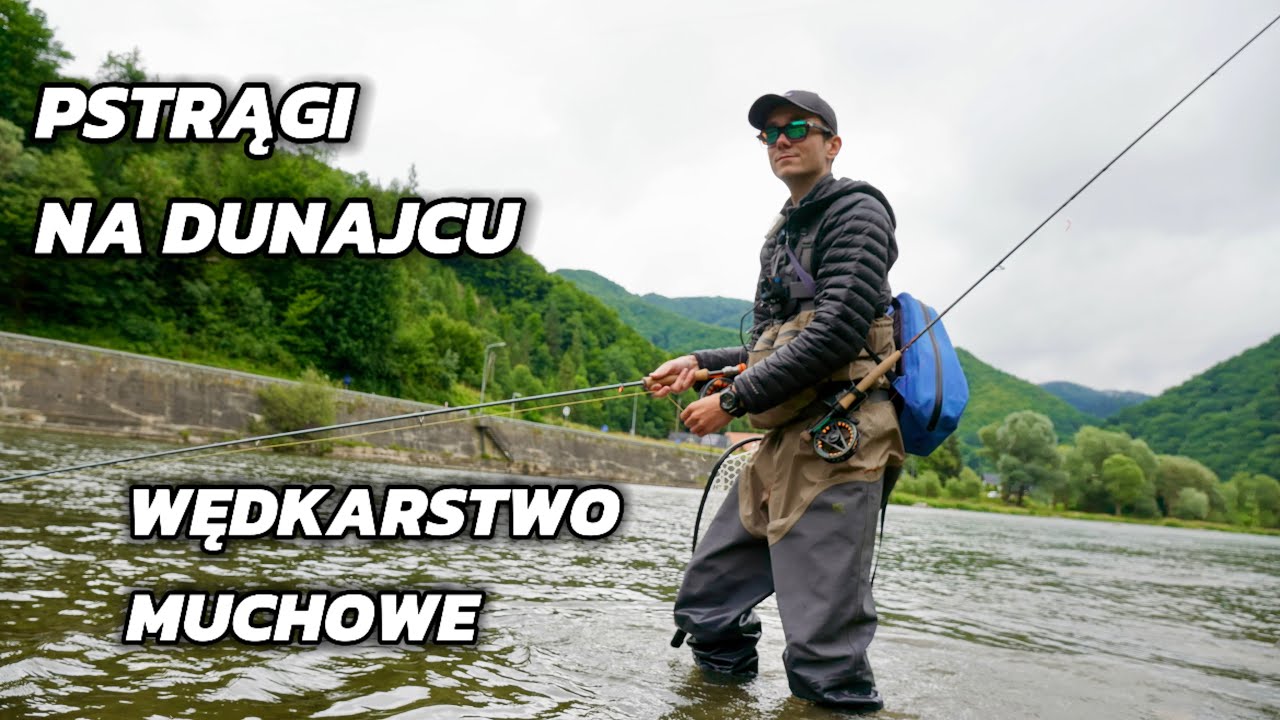 Pstrągi Tęczowe w Rzeki Dunajec i Hol Potężnej Ryby | Wędkarstwo Muchowe Cz.2
