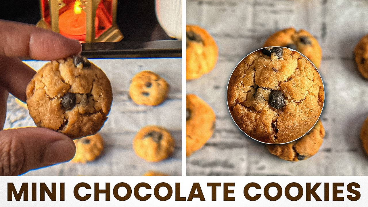 Mini Chocolate Chip Cookies in 10 Minutes 🍪 | So Addictive! (Eggless)