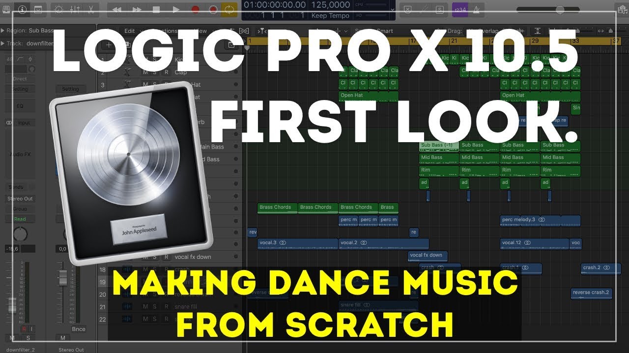 Logic Pro X 10.5 First Look. Making Dance House Music. Update Review. Workflow.
