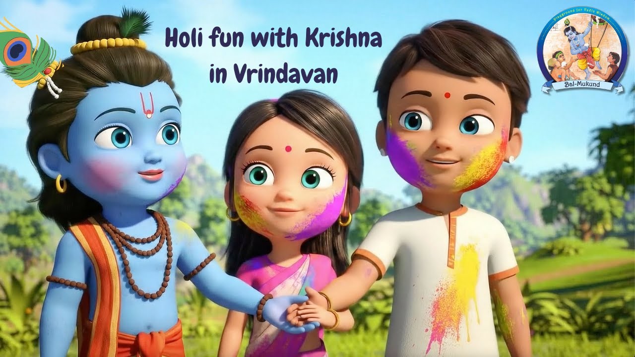 Guided Meditation for Kids | Vrindavan Adventure & Holi Fun! (Relaxation & Focus)