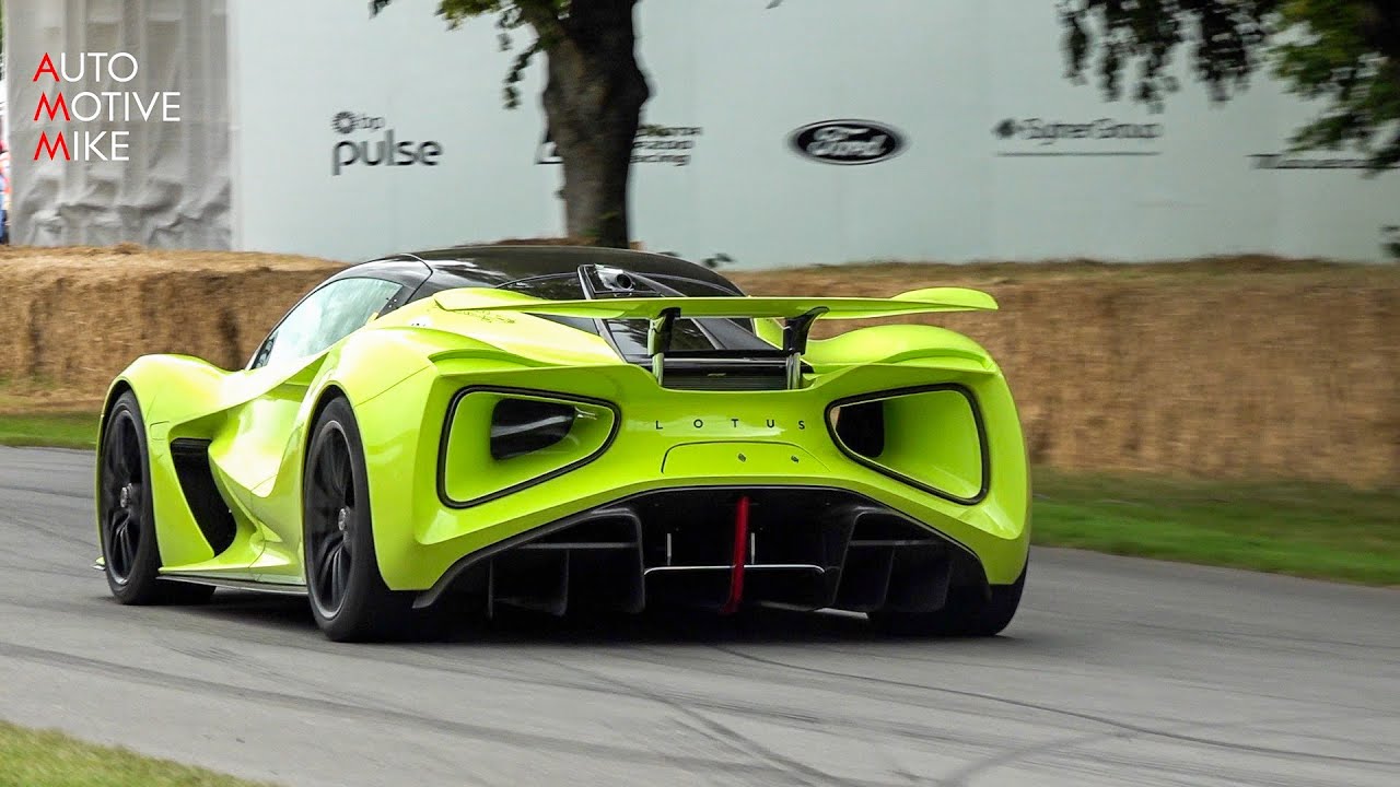 2000HP Lotus Evija (1700Nm) 4x4 BURNOUTS at Goodwood FOS