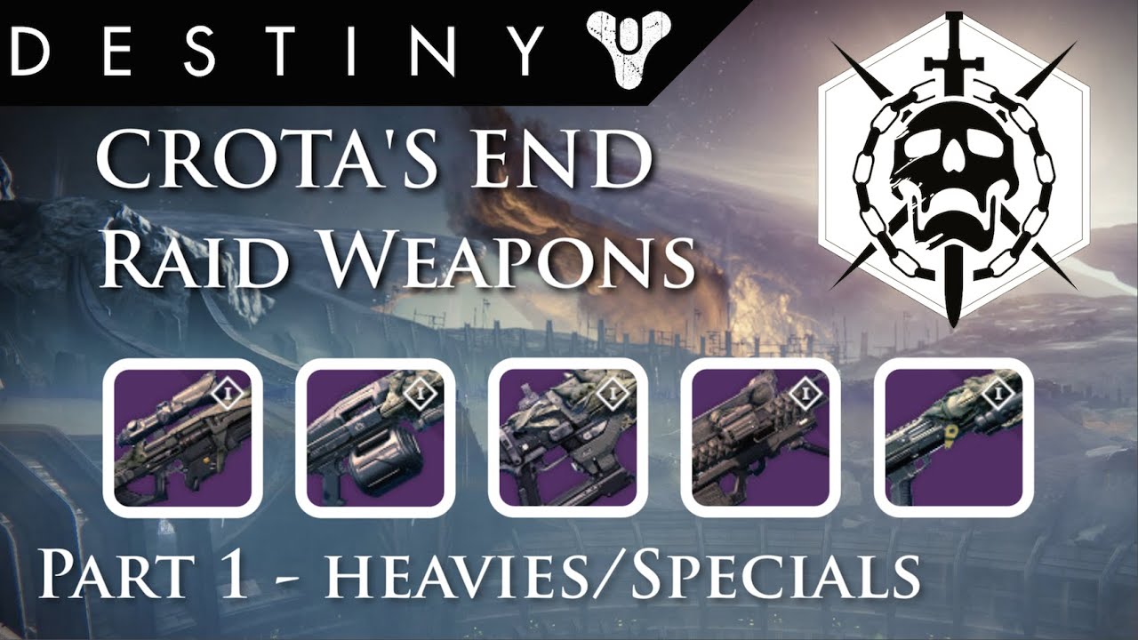 Destiny - Crota's End Raid Weapons Analysis - Heavies and Specials