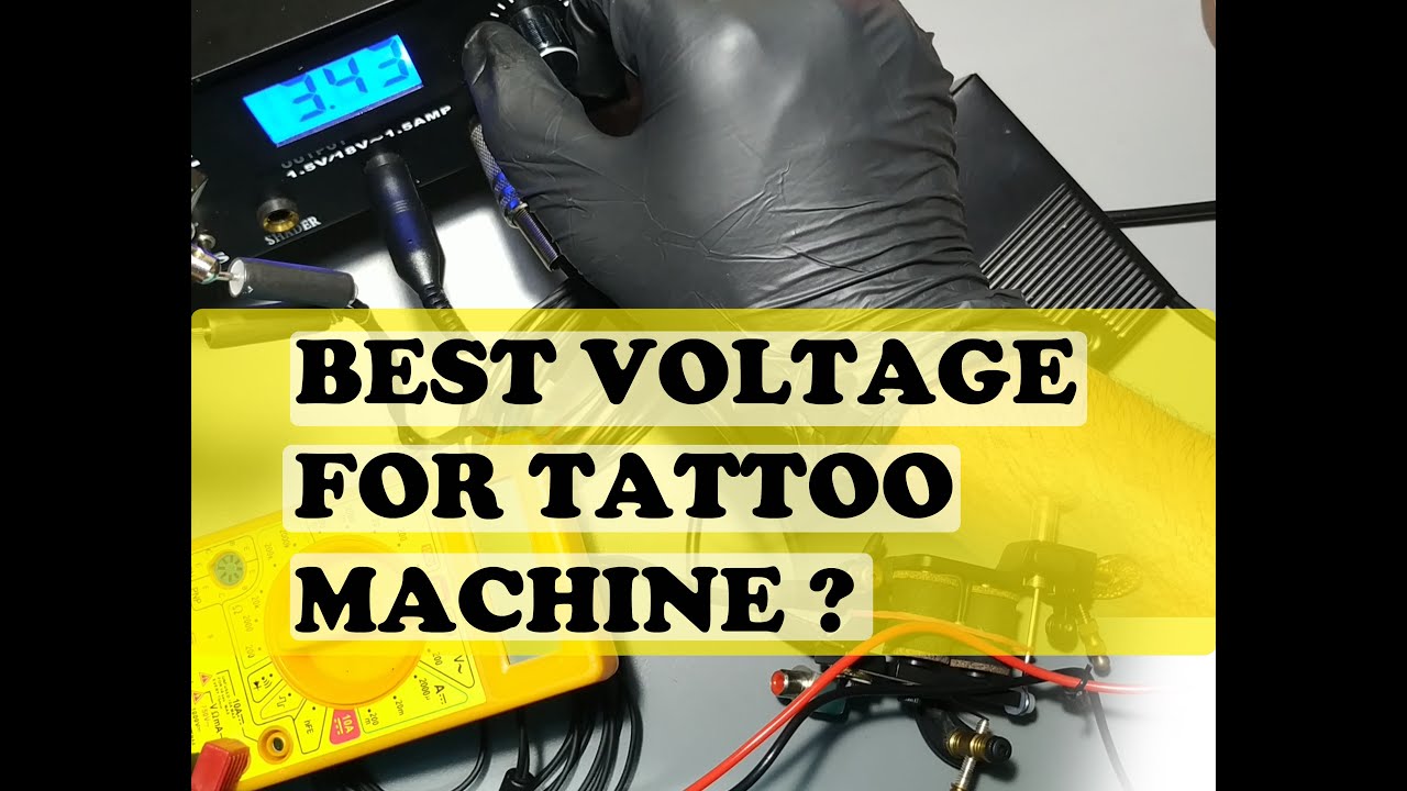 voltage for tattoo machine | best voltage | correct needle depth for tattooing lines , color packing