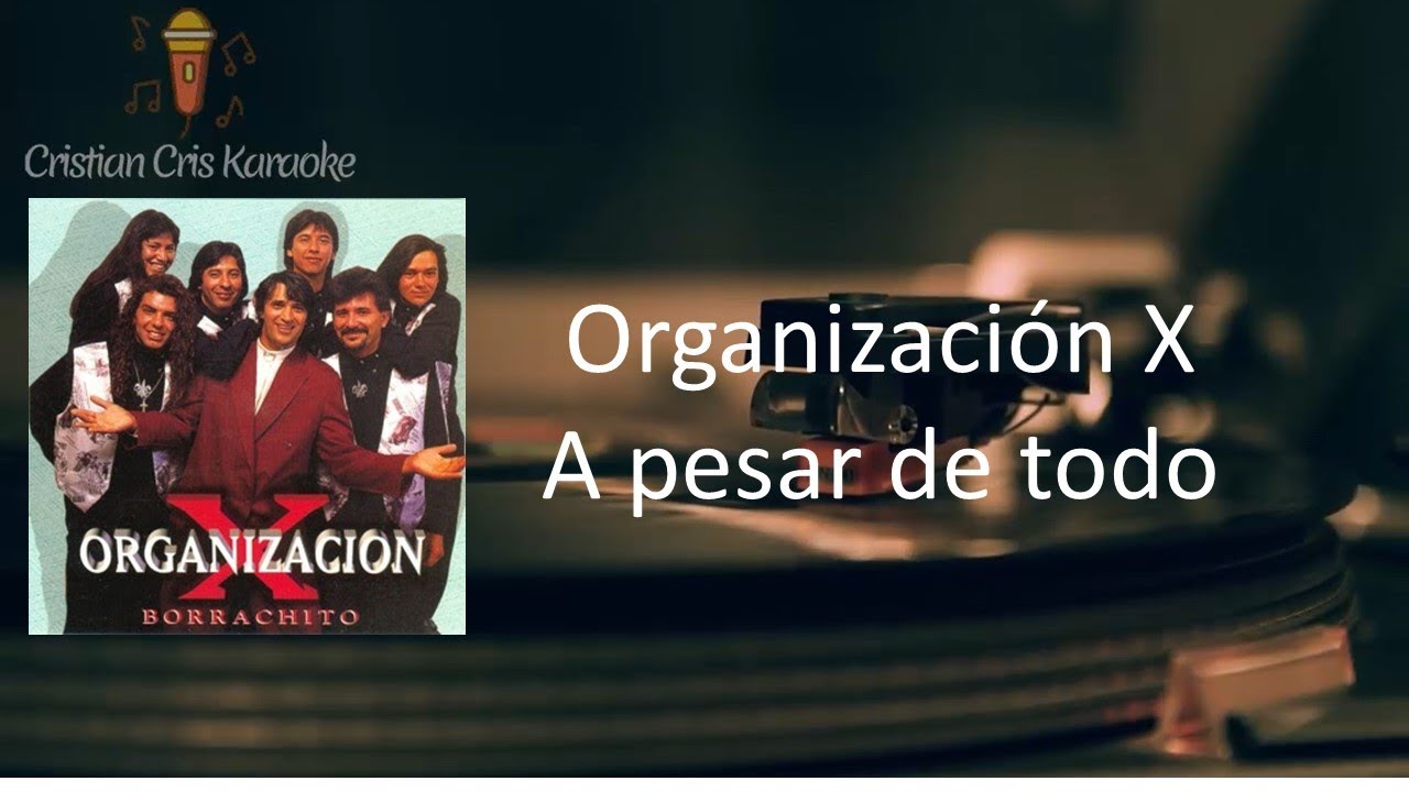 KARAOKE Organizacion  X  A pesar de  todo KARAOKE