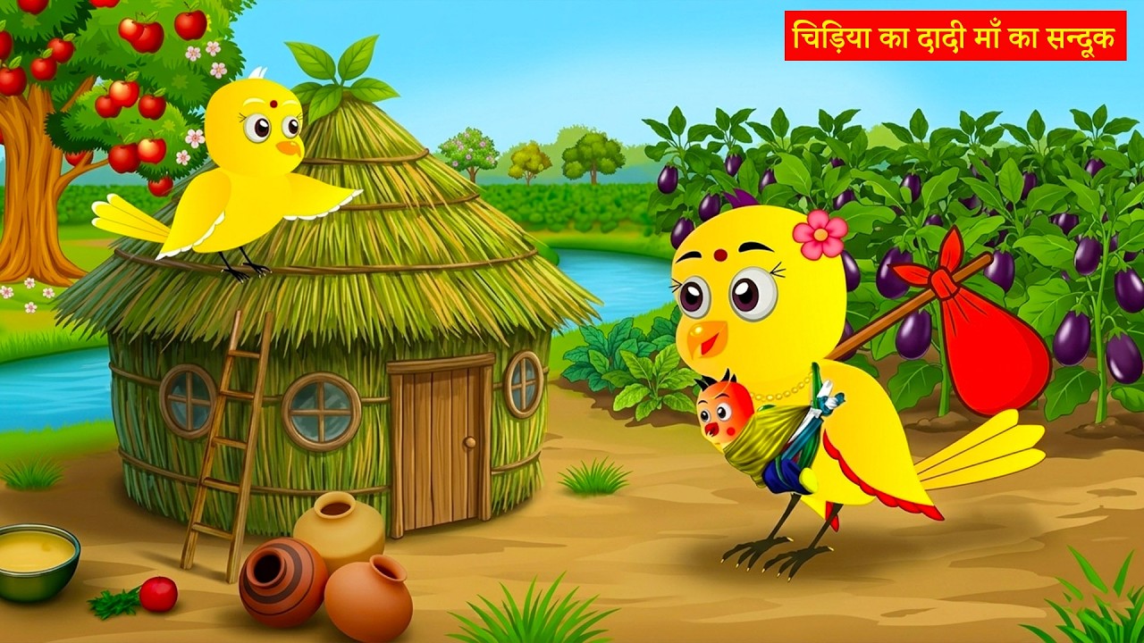 चिड़िया का दादी माँ का घर | Episode Rano | Chidiya Wala Cartoon | Tuni Acchi Cartoon | hindi stories