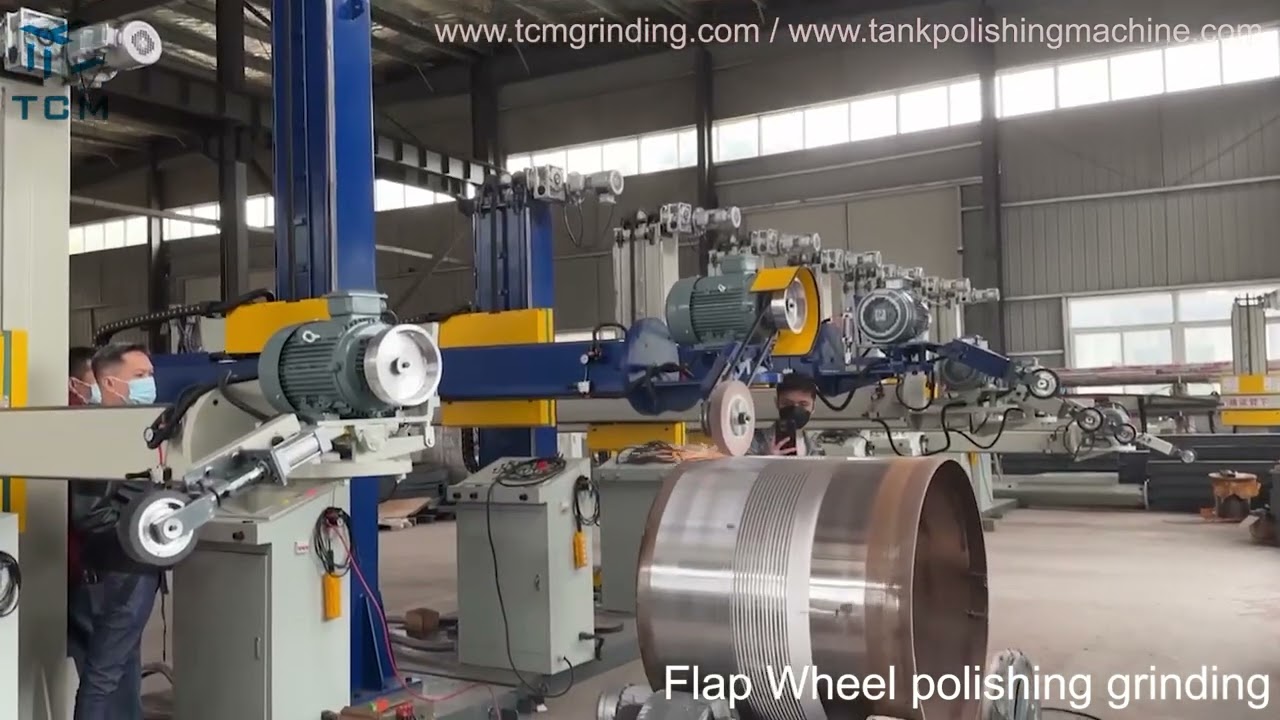 2025 best price steel tank surface automatic polishing machine from China Hefei Trancar industries