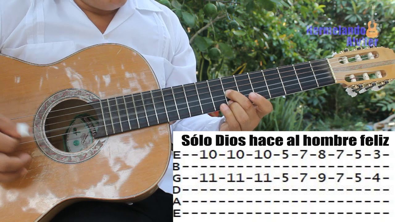 Requinto tutorial - Sólo Dios hace al hombre feliz - No con espadas ni con ejércitos - Con Guitarras