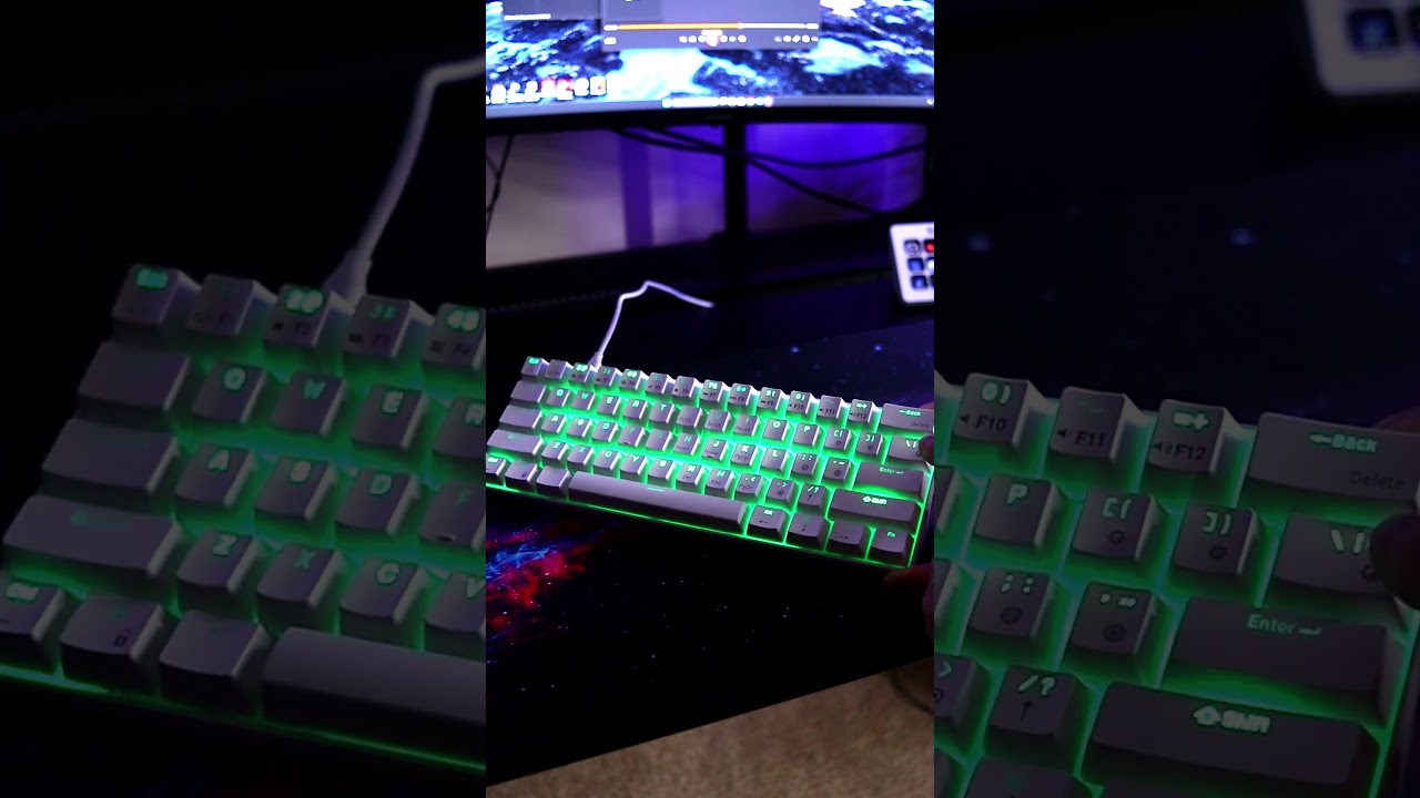 How to control RGB on Royal Kludge RK61! #rk61 #keyboard