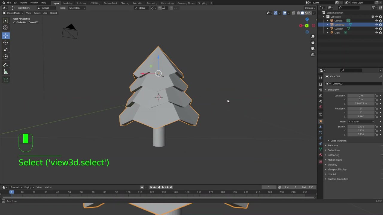 Делаем новогоднюю елку в Blender 2.91 (часть 1. Елка)