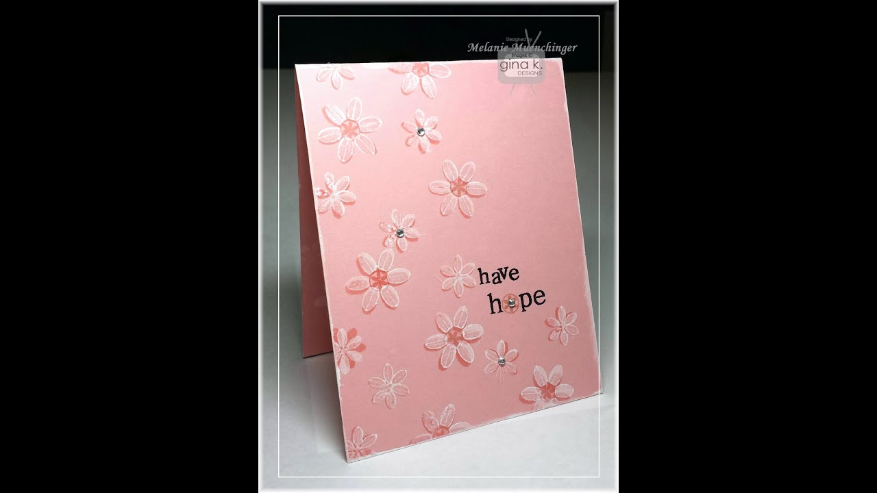 Faux Dry Embossing Technique: CAS Card with Triple Play Frame