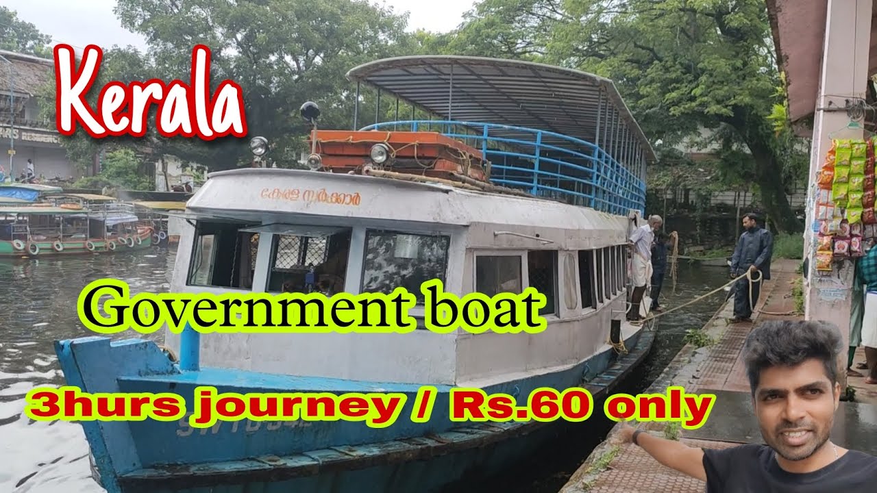 Alappuzha Government boat Vlog!!! ₹60 Rupees only #kerala #alappuzha #boathouse
