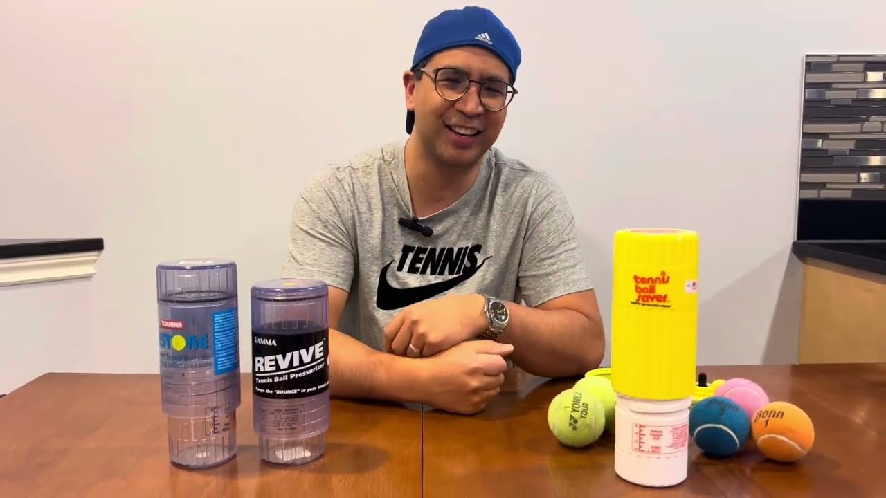 Tennis ball pressurizers (Gamma Revive, Tourna Restore, Tennis Ball Saver, Ball Rescuer)