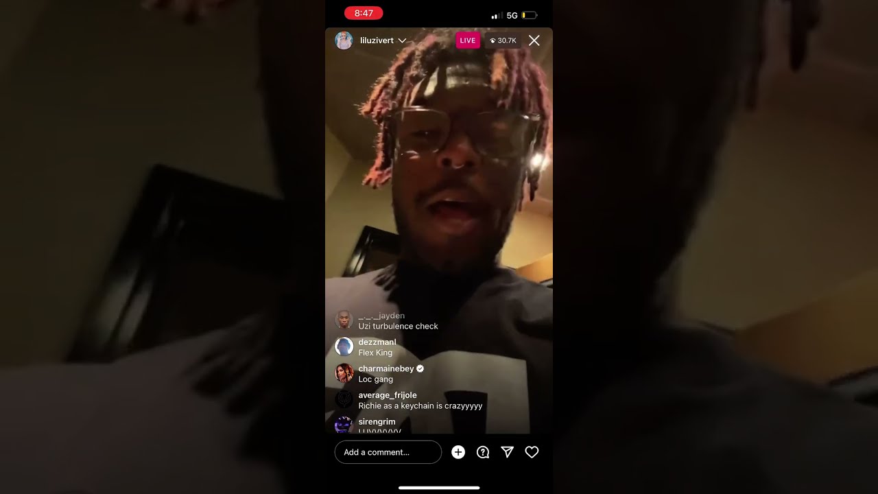 Lil Uzi Vert instagram live