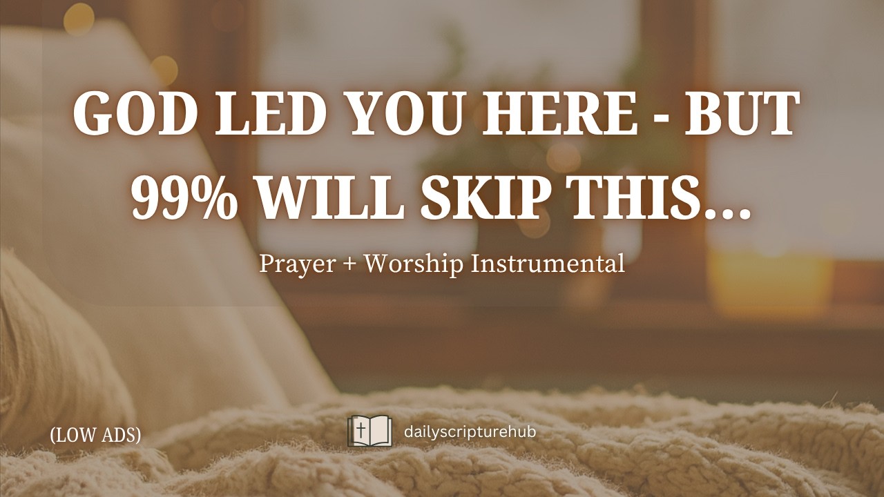 YOU'RE NOT HERE BY ACCIDENT/ Prayer & Worship - With Soaking Worship Instrumental Music.