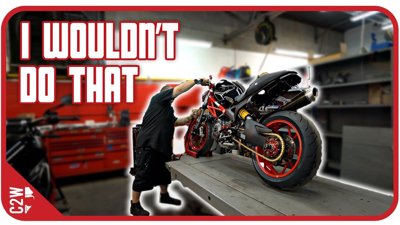 Even the PROS do some SKETCHY STUFF! [Wrecked Bike Rebuild - Ep. 14 - Ducati Monster 1100]
