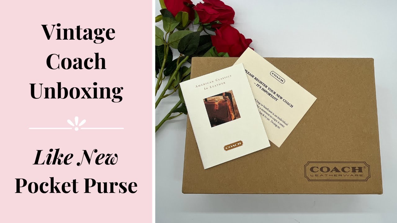 Vintage Coach Unboxing | LIKE NEW Pocket Purse | Cristina Moda Vintage Shop