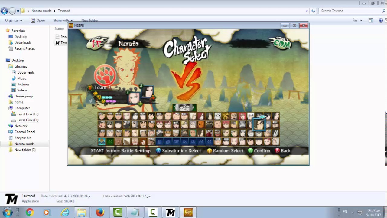 كيفية تركيب مودات naruto storm 3 ful burst (الفديو الذي يبحث عنه الملايين)
