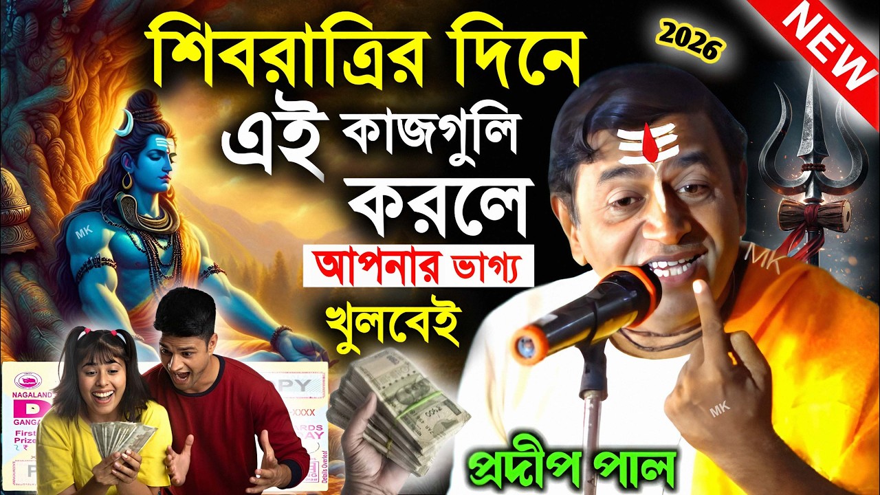 শিবরাত্রির দিনে এই কাজগুলি করলে ভাগ্য খুলবে ! shivratri 2026 ! প্রদীপ পাল কীর্তন ! pradip pal kirtan