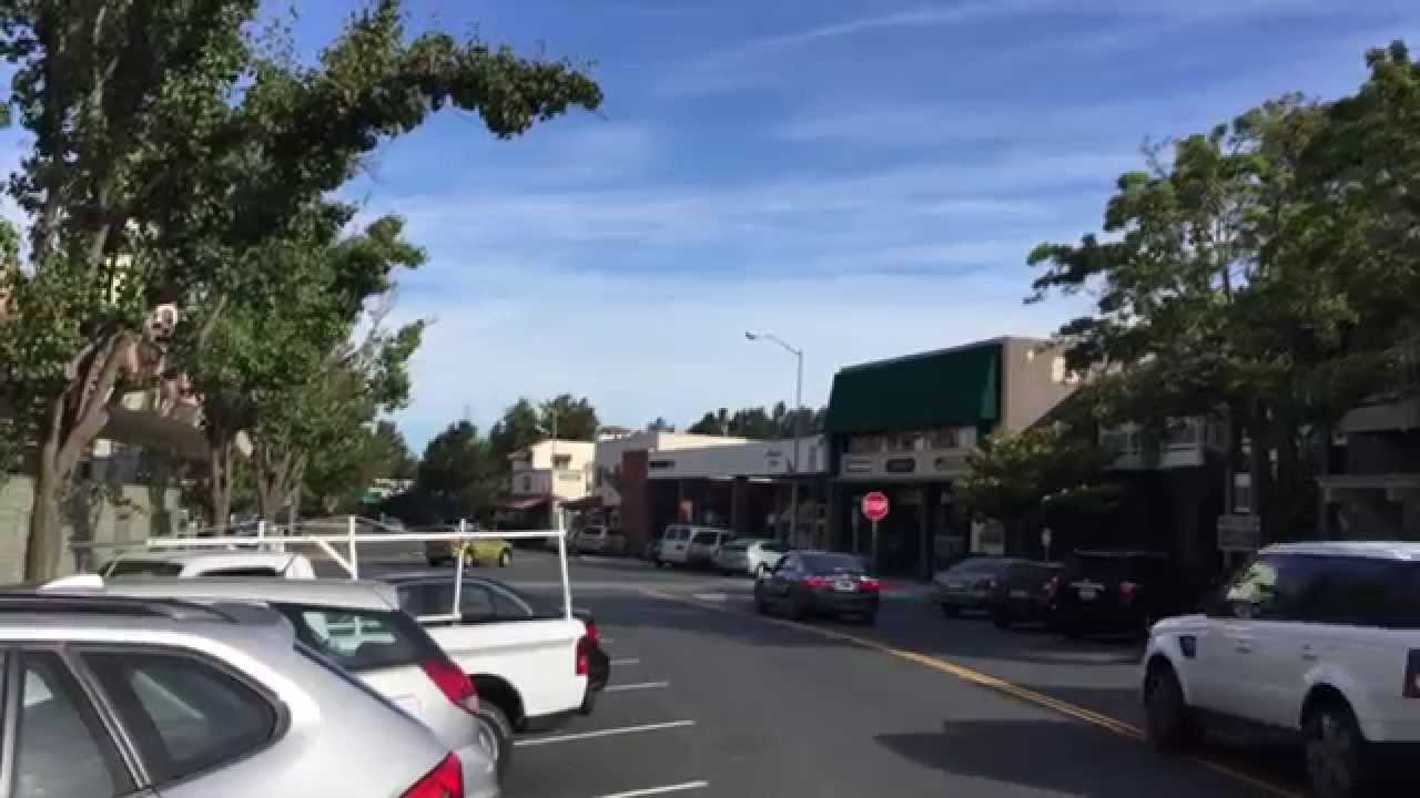 Downtown Orinda, California on a Quiet Saturday Morning.