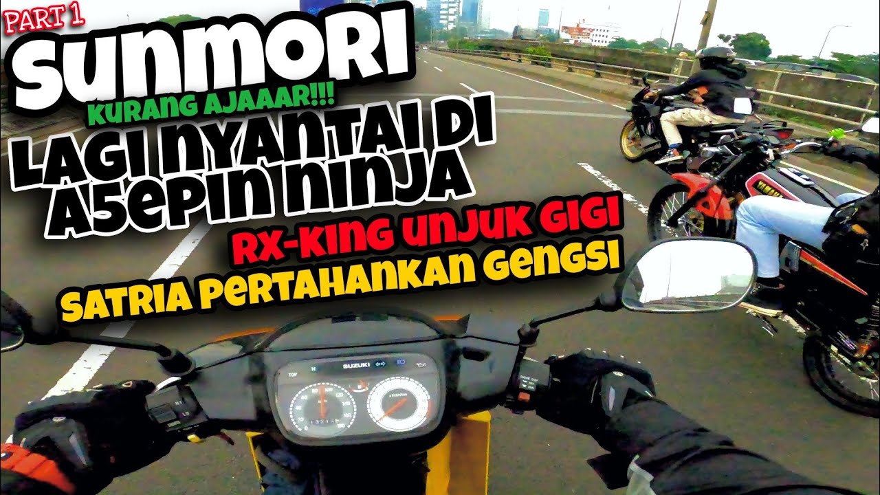 SATRIA HIU 2 TAK ADU GENGSI | SAAT NINJA MELES4T DISITULAH RX KING UNJUK GIGI | ADU MEKANIK ALA2