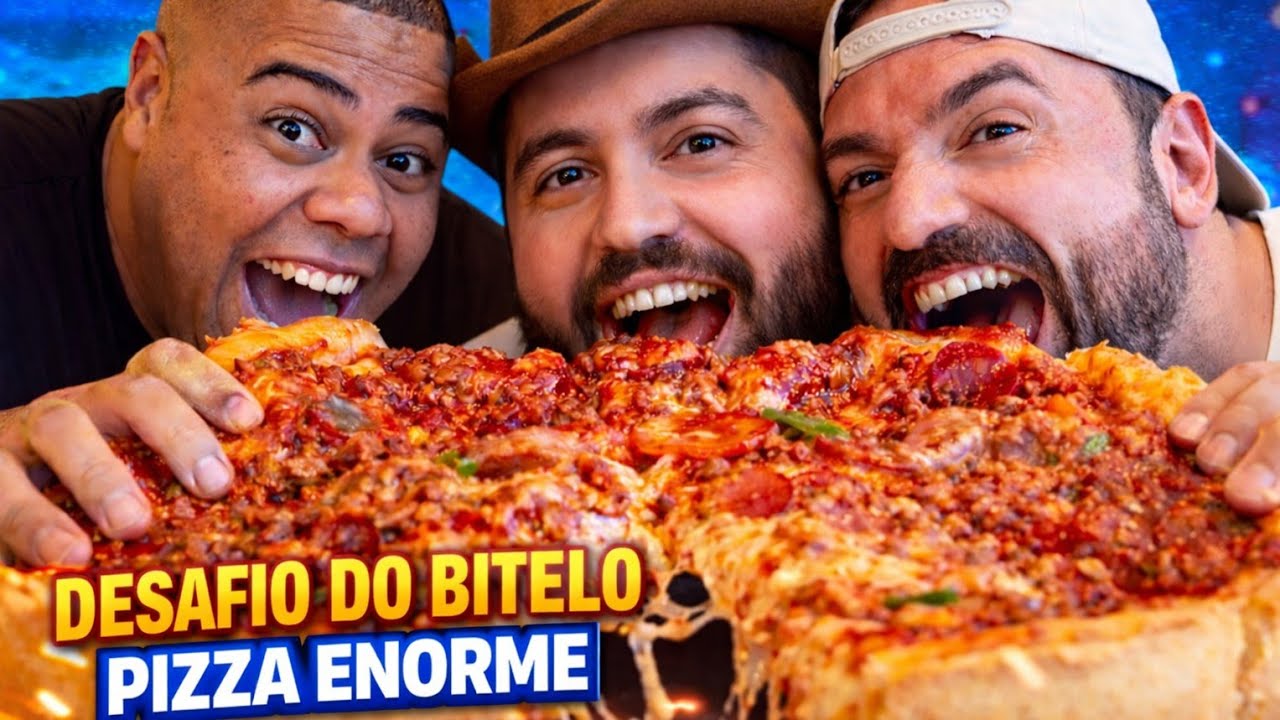 DESAFIO DO BITELO 🍕 A MAIOR PIZZA QUE JÁ ENFRENTAMOS!