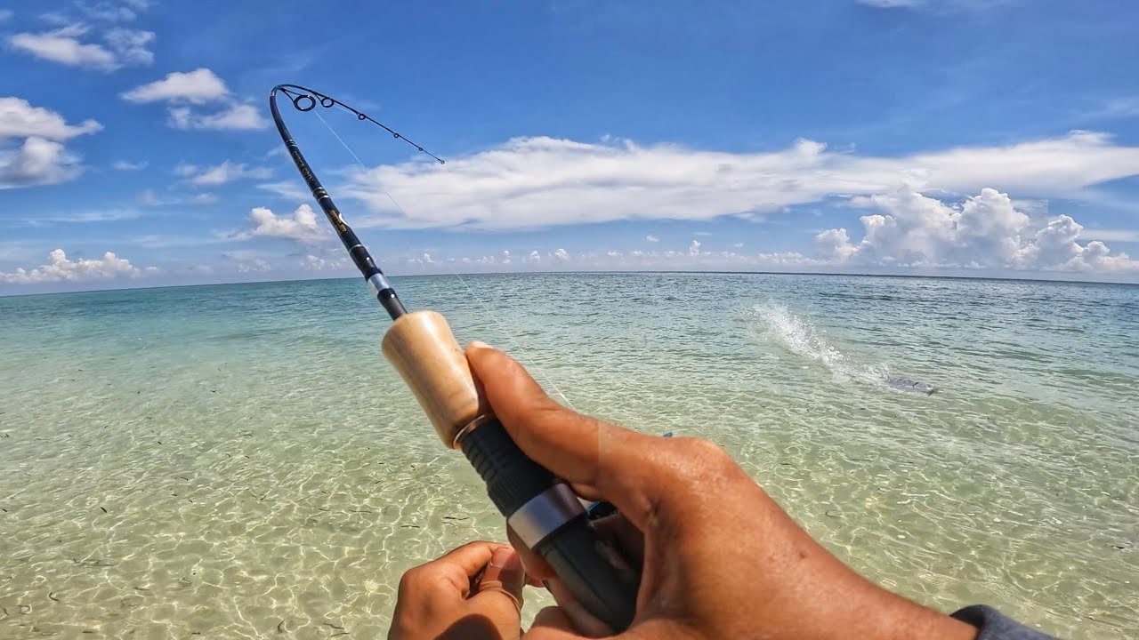 Casting tenggiri pinggir pantai asli ngamuk sampe terbang-terbang