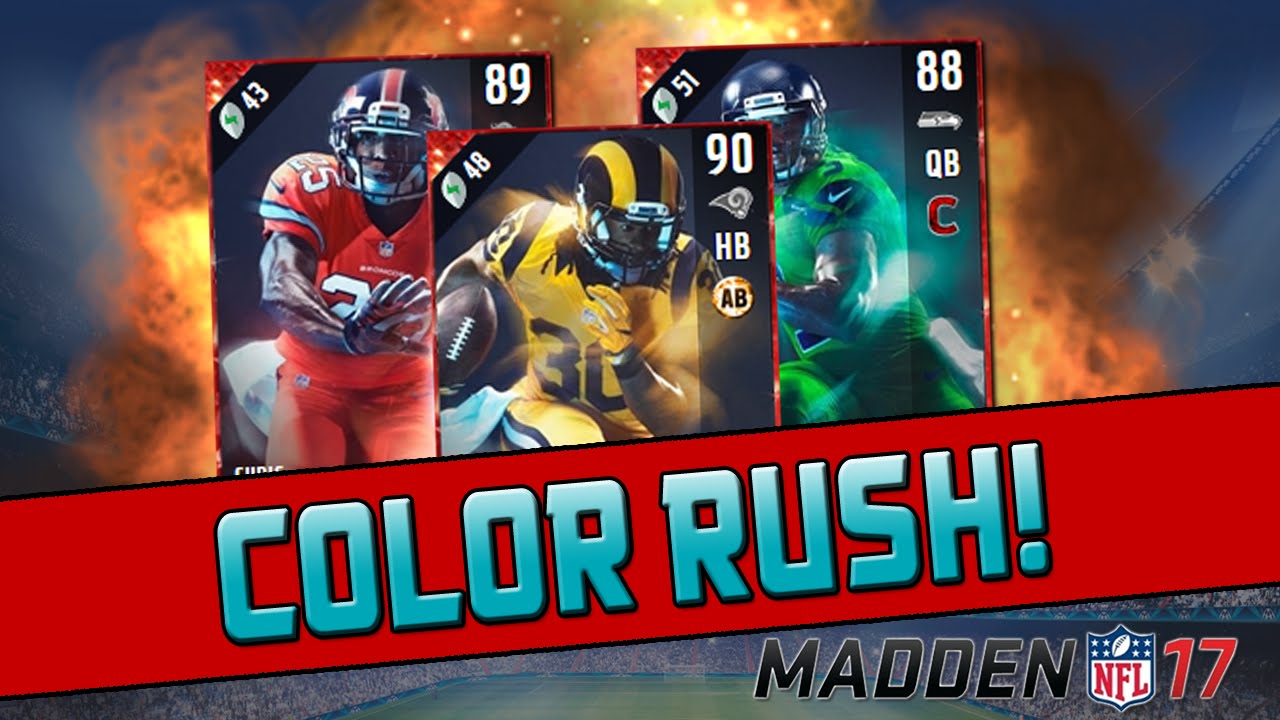 Color Rush Sets In MUT! | Madden 17 Ultimate Team - Uniforms With Chemistry