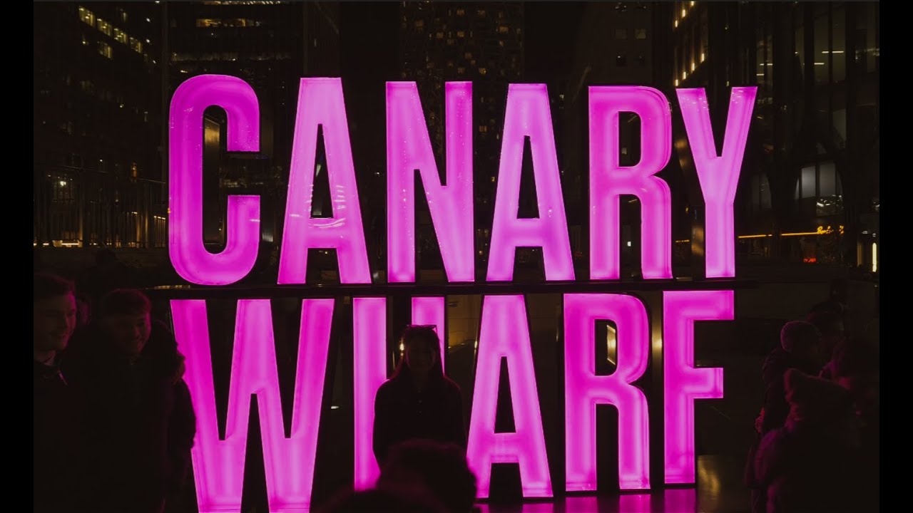 Canary Wharf at Night | Winter Lights 2026 | Cinematic Vlog - Sony A7CII