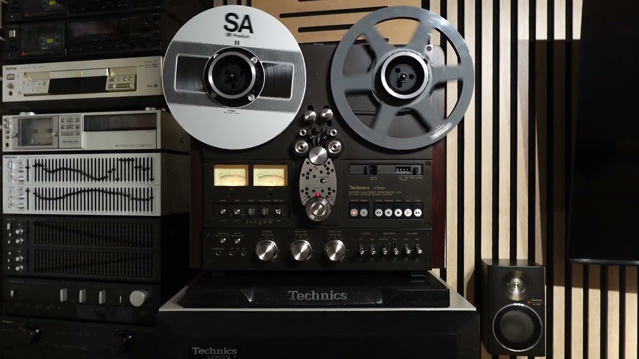 Technics RS-1700 - test 🔴 record on EE tape - TDK SA35-180M