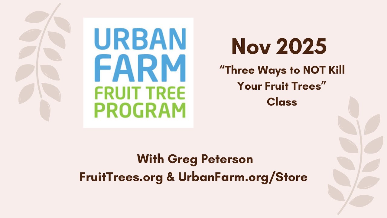 Urban Farm Fruit Tree Program Class 