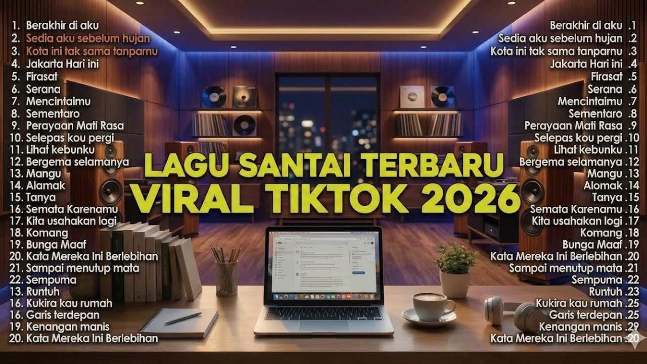 Musik Santai Bikin Produktif 2026 🌿 | Lagu Viral TikTok 🤍 Tenang & Stabil 🎧