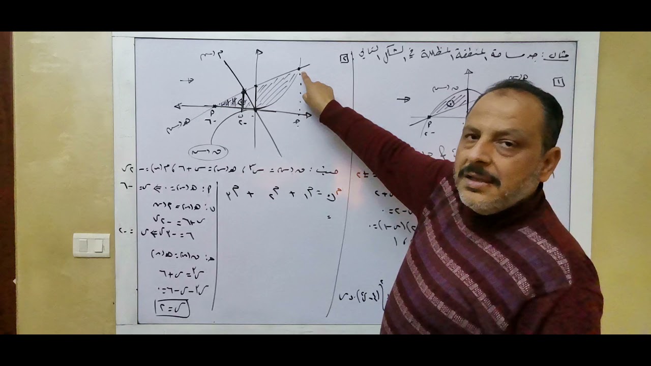 التكامل وتطبيقاته ج١٧: إيجاد المساحة الحصة الثانية