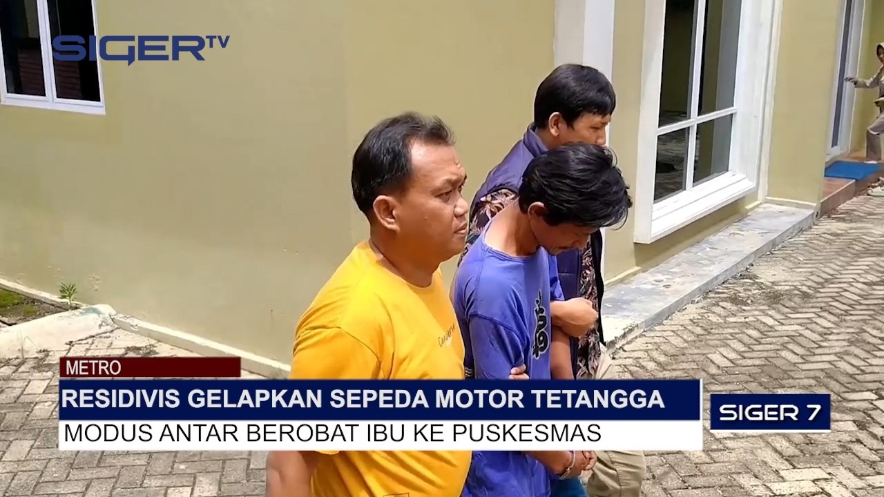 RESIDIVIS GELAPKAN SEPEDA MOTOR TETANGGA