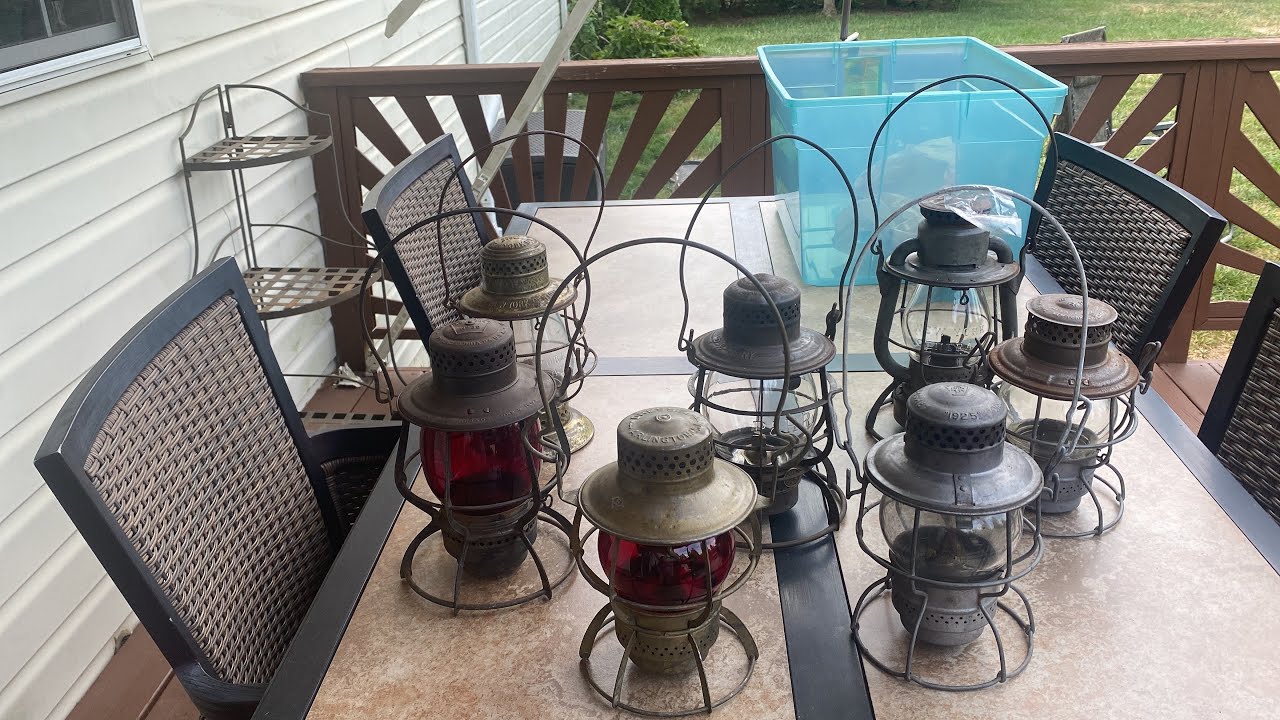 Antique railroad lanterns Missed at a yard sale