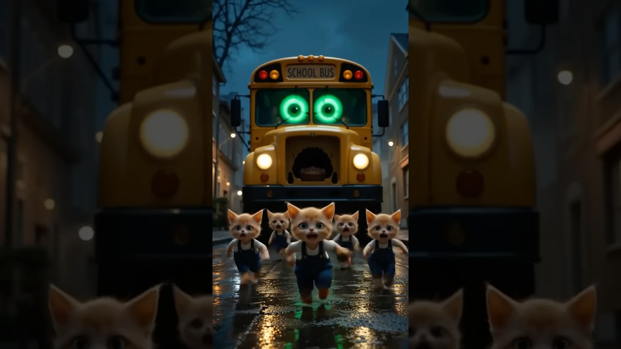 Gatinho Encontra Monstro Mutante no &Ocirc;nibus Escolar!