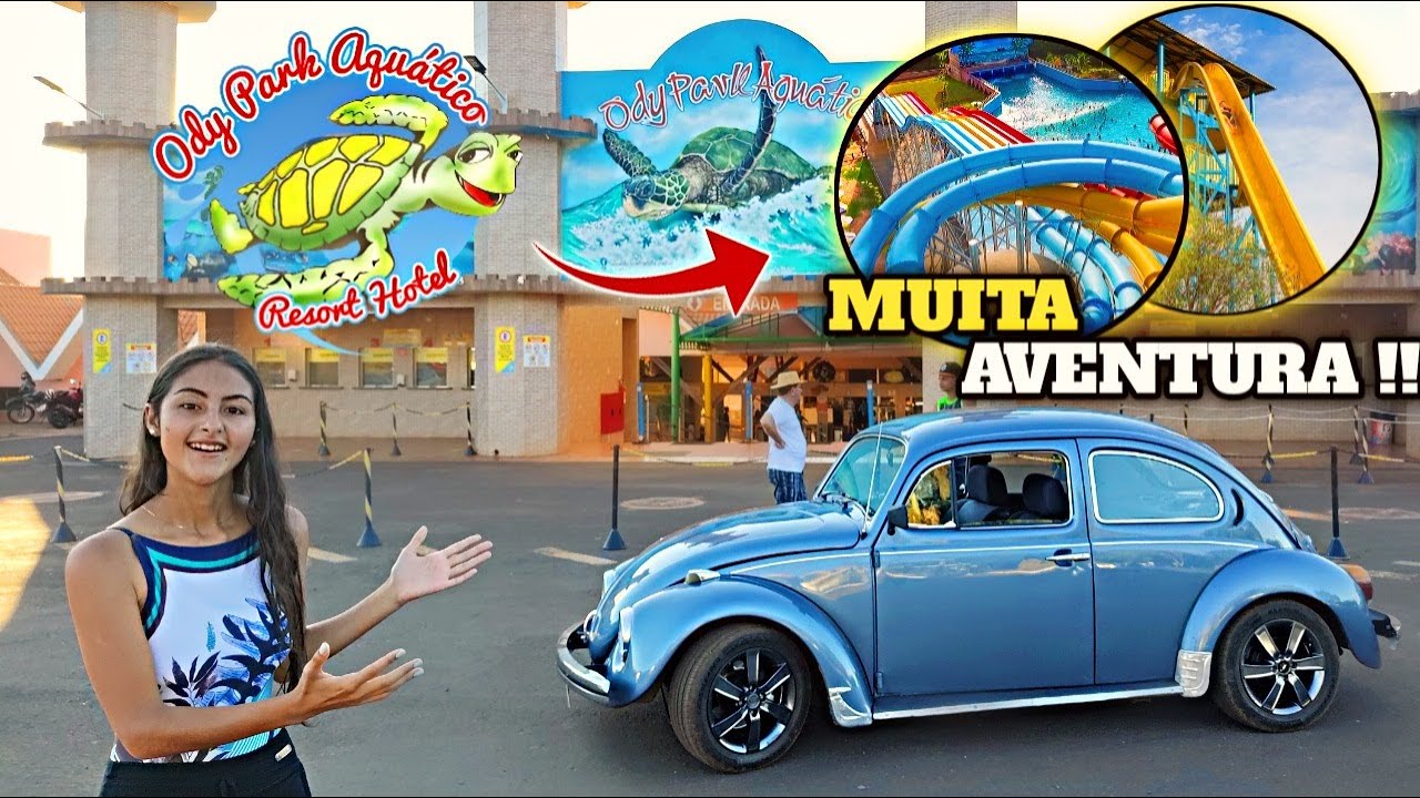 FUI DE FUSCA NO ODY PARK AQUÁTICO - *TOBOGÃS RADICAIS!!!*