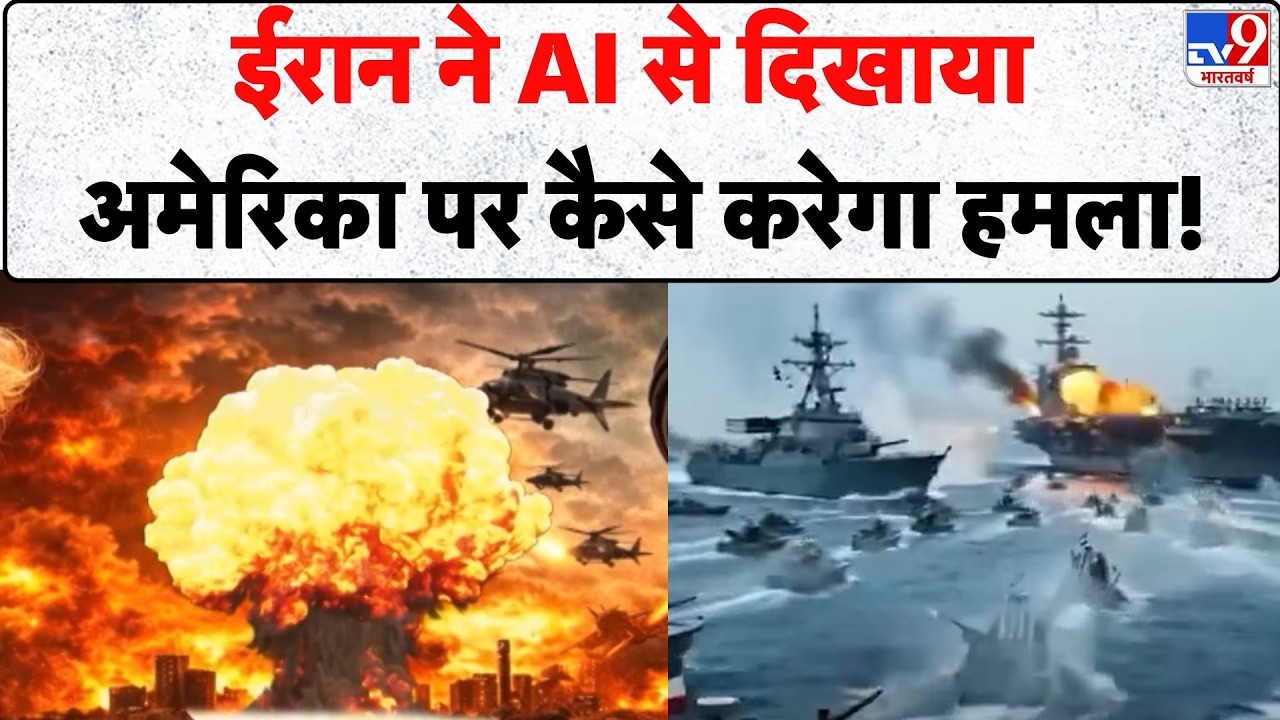 Iran America War Update: ईरान ने AI से दिखाया अमेरिका पर कैसे करेगा हमला! - TV9 | Khamenei!