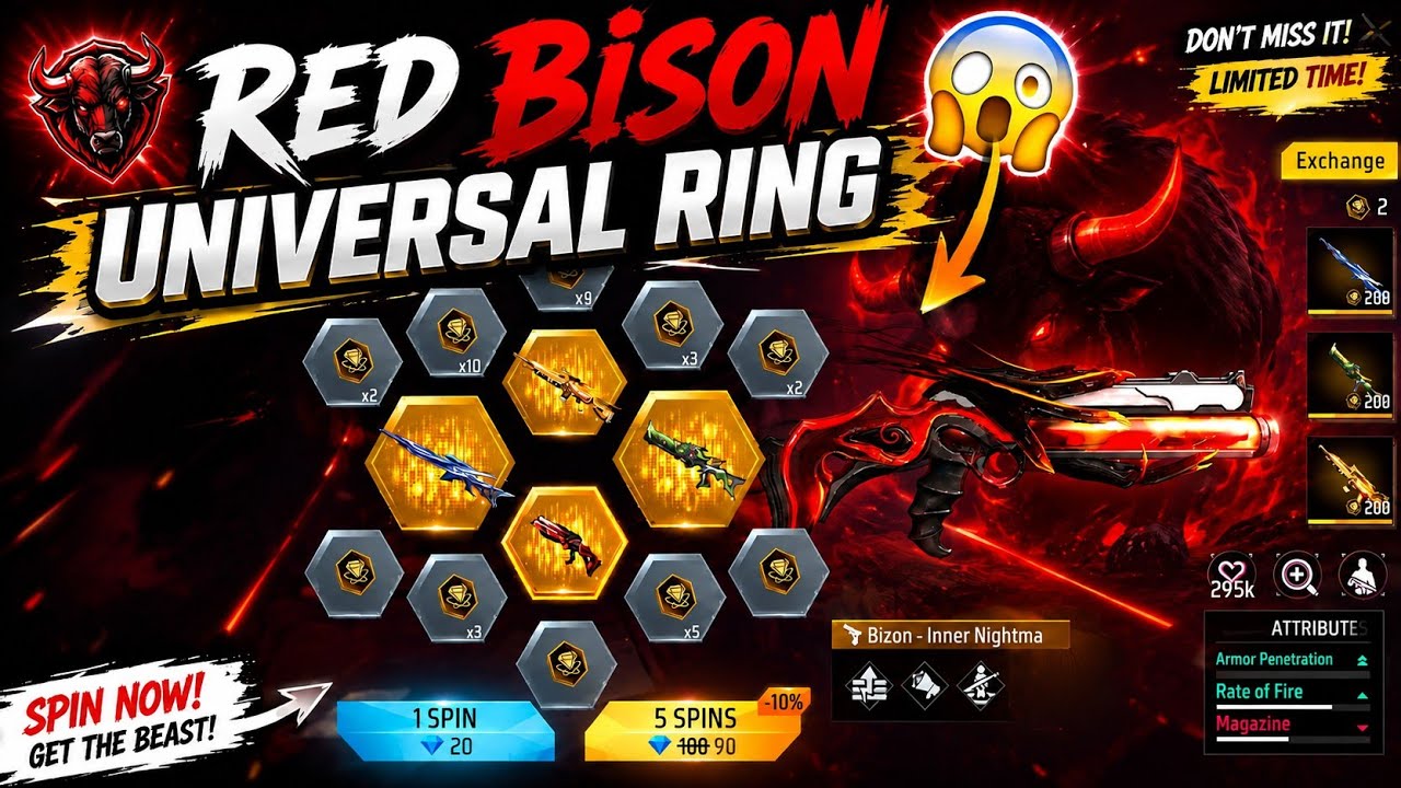 🤯Red bizon Universal Ring Event Confirmed🤩💥| Next Universal Ring Event FF🔥| FF New Event Tamil 