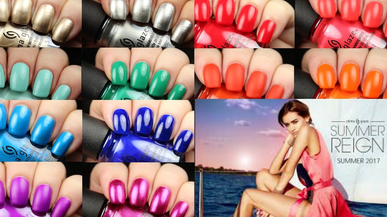 China Glaze Summer Reign Collection | Live Application Review