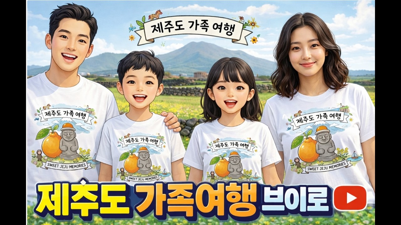 제주도 여행을 위한 섬여행 가족티셔츠 제작 하기2#제주도여행#단체티셔츠제작