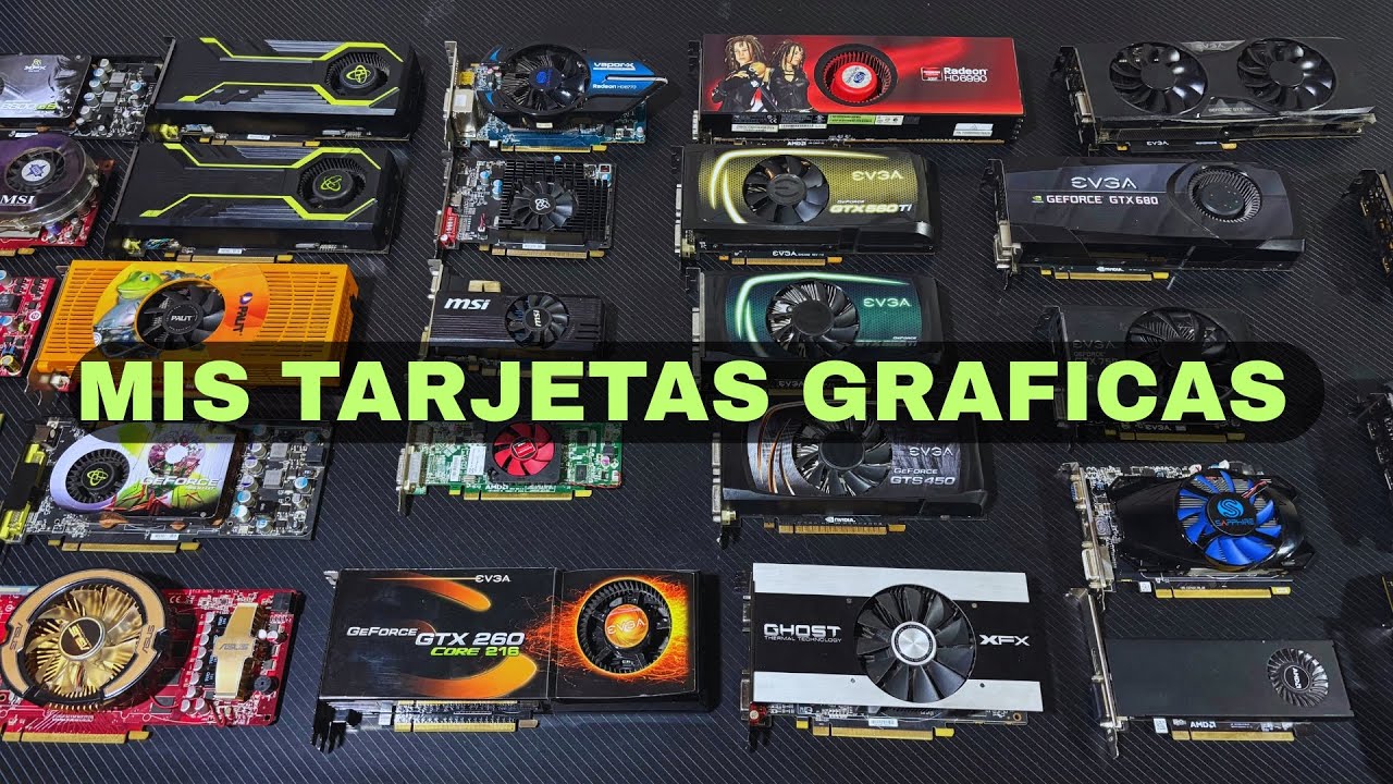 MUESTRO Mi Coleccion de TARJETAS GRAFICAS  del CANAL !! GPU Retro y Low Cost | NVIDIA | ATI | AMD