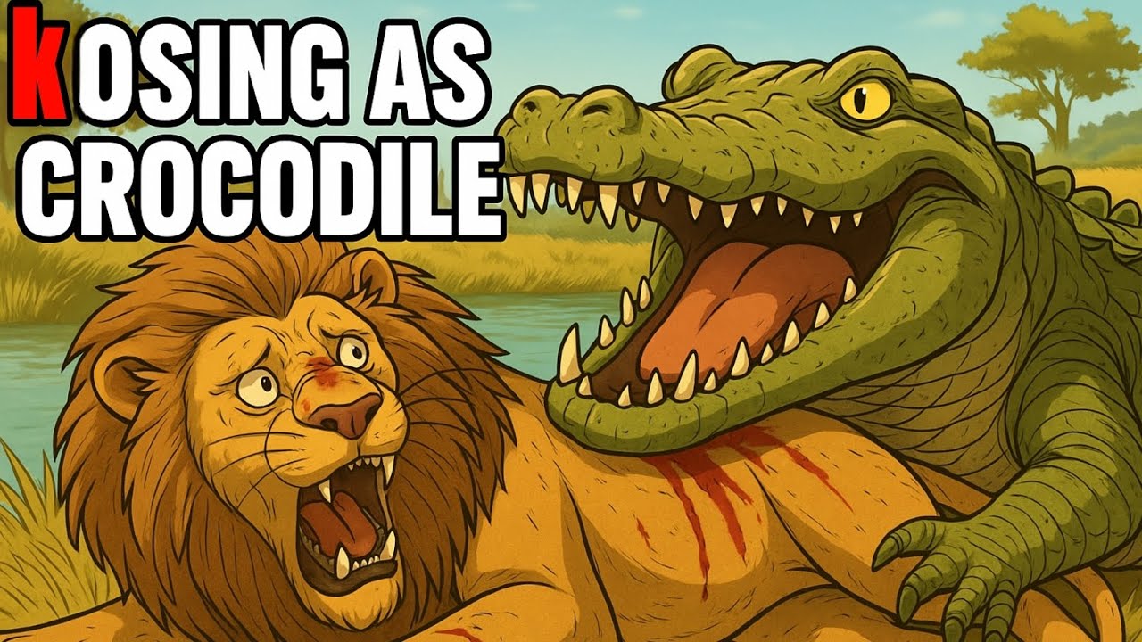 🐊 Kosing as Crocodile – The Most Dangerous Predator in Savannah Life!