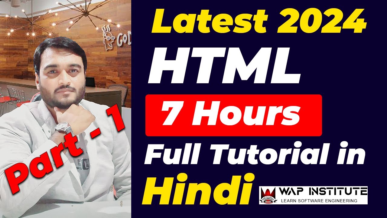 #1 HTML Full Course Tutorial for Beginners in Hindi | Web Development Course Tutorial  in Hindi