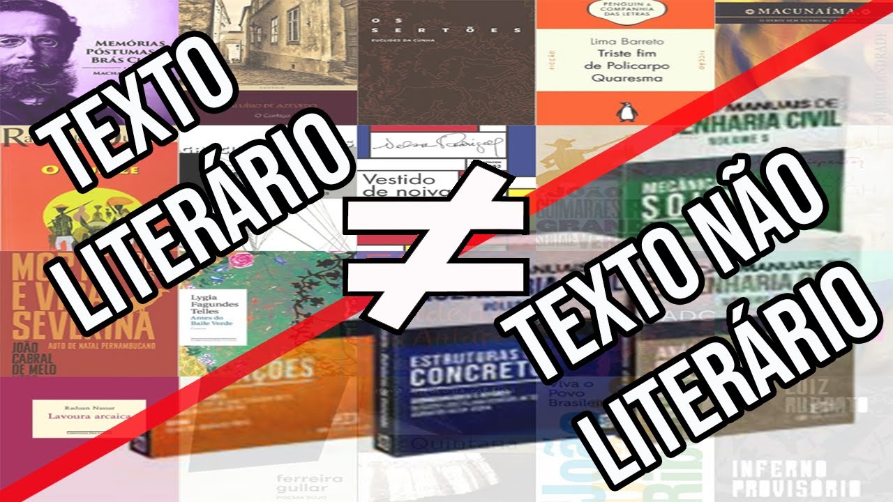 A DIFERENÇA ENTRE TEXTO LITERÁRIO E NÃO LITERÁRIO