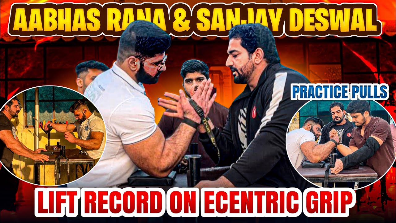 Lifting With AABHAS RANA on ECCENTRIC GRIP //  Practice Pulls & Techniques 🦾 