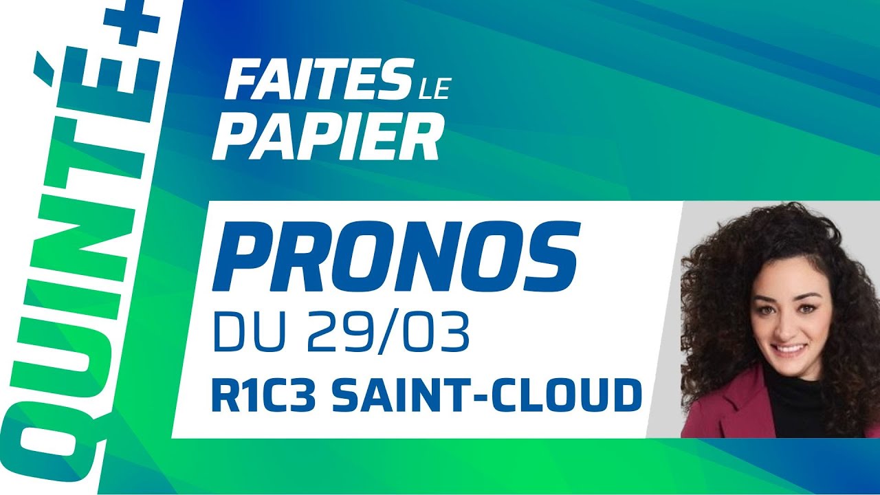 PRONOSTICS QUINTÉ+ DU SAMEDI 29 MARS À SAINT-CLOUD : THUNDERSPEED PEUT RENOUER AVEC LE SUCCÈS