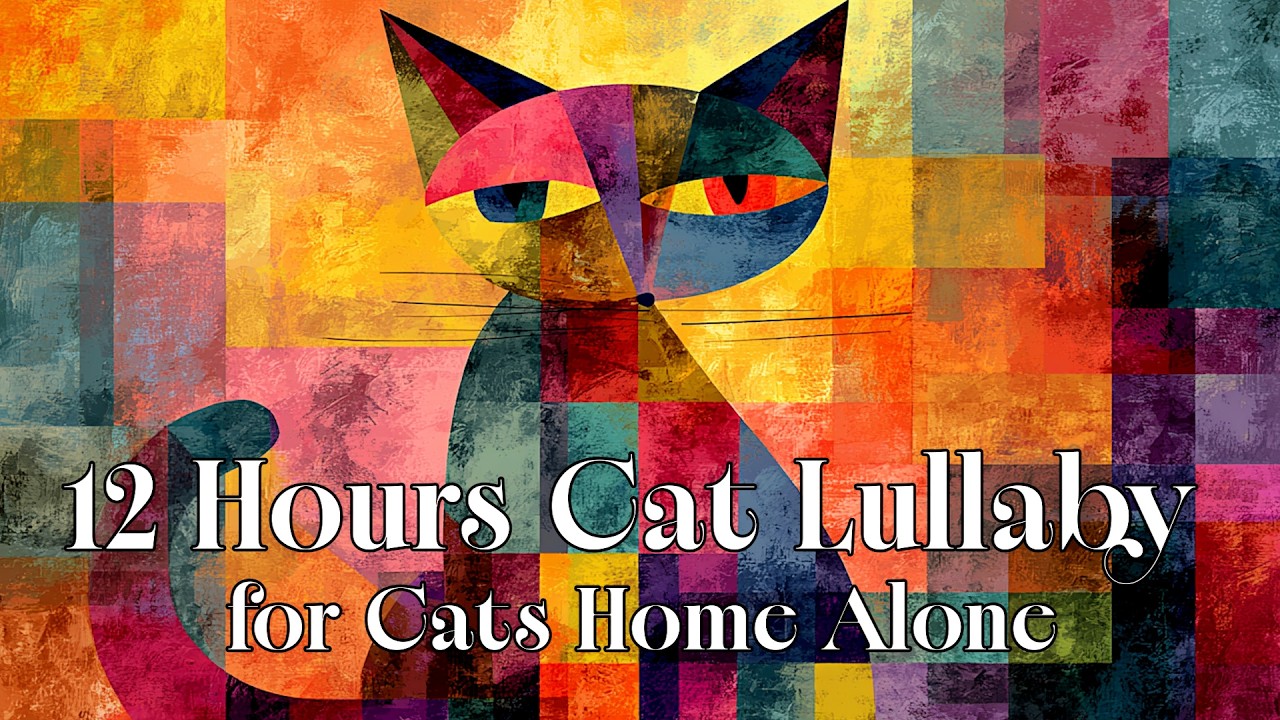 12 Hours Music for Cats Home Alone | Stimulating & Relaxing Sounds for Bored Cats Lullaby & Ambient